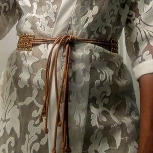 Gold Plated Rope Belt